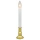 preview thumbnail 1 of 2, 9" White and Gold C7 Light Christmas Candle Lamp with Timer - Set of 4