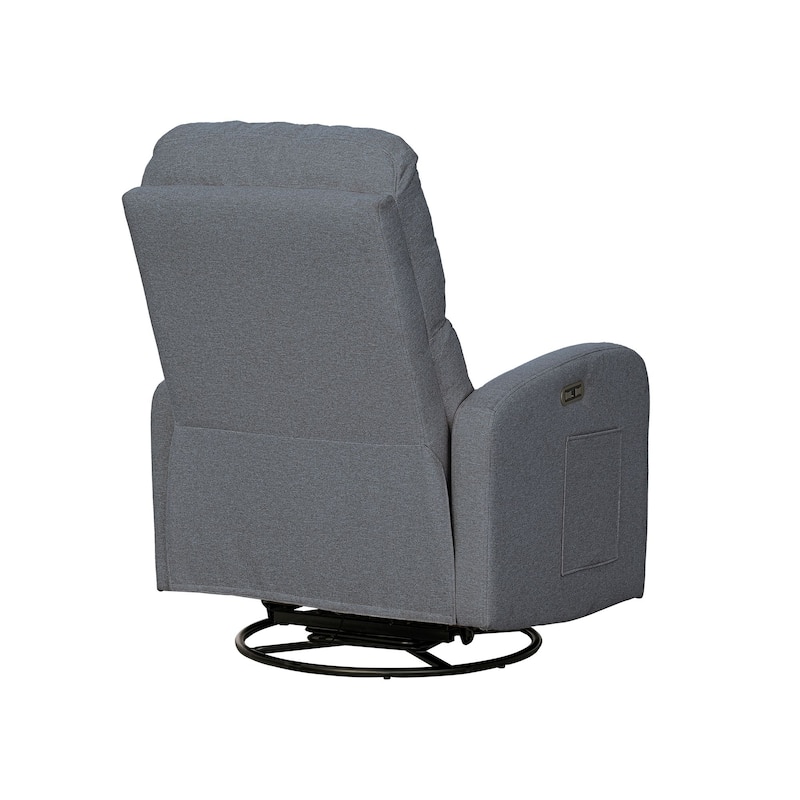 INK+IVY Dakota Power Recliner 3-in-1 with Swivel, Glider, USB Ports
