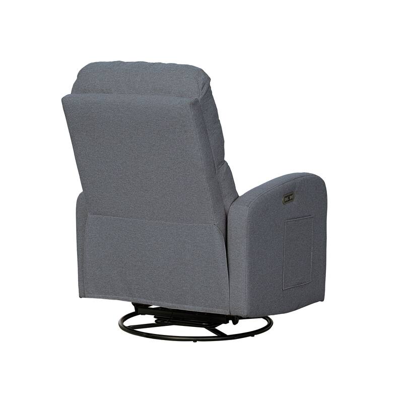 INK IVY Dakota Power Recliner 3-in-1 with Swivel, Glider, USB Ports