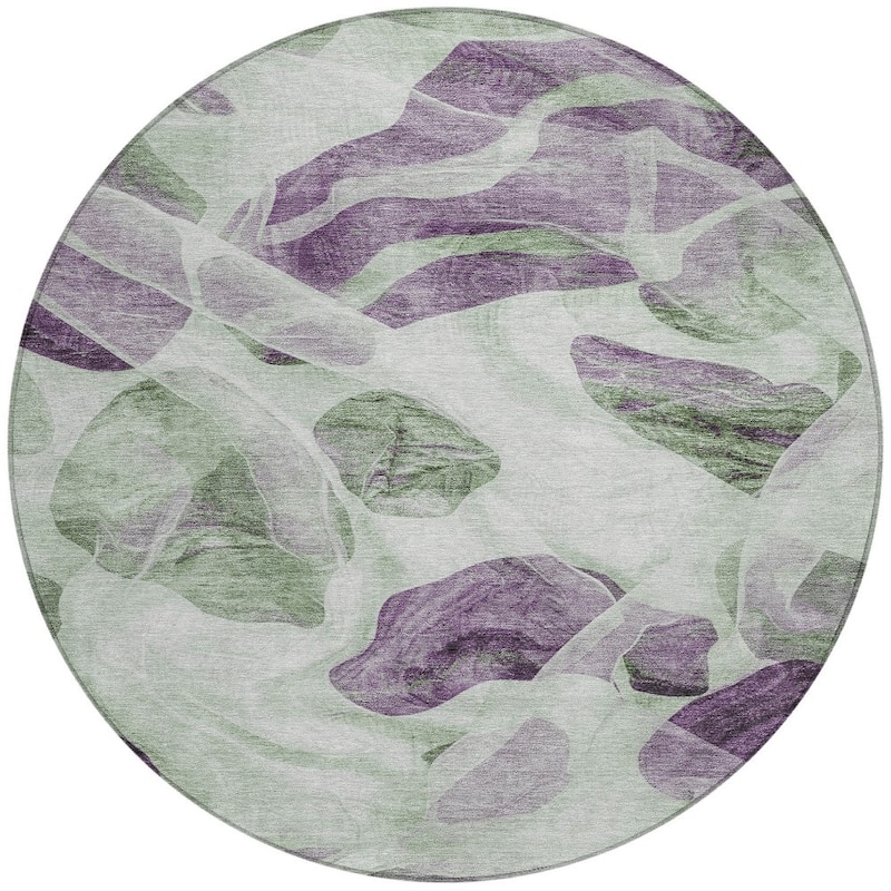 HomeRoots Abstract Transitional Rectangle Outdoor Rug