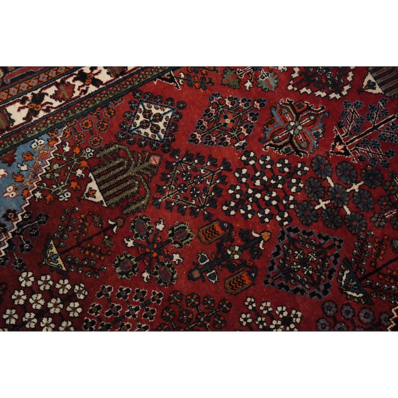 Hand Knotted Oriental 100% Wool Carpet Traditional Medallion Red Joshaghan Area Rug - 11' 9'' X 8' 0''