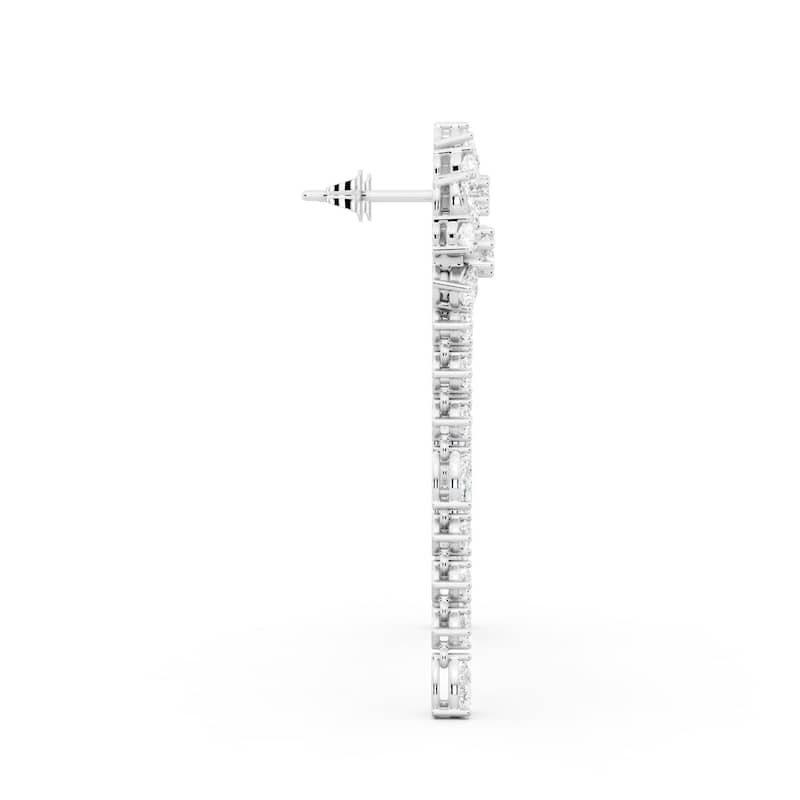 Auriya 14k Gold 4 3/4ctw Lab Grown Diamond Dangle Earrings (E-F VS)