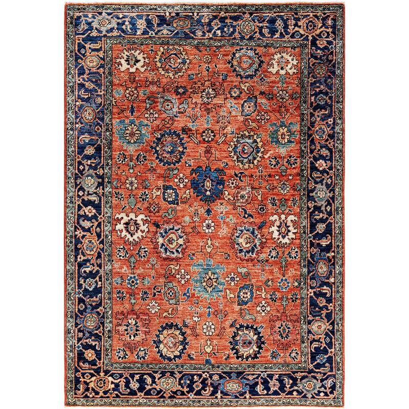 Serapi One-of-a-Kind Hand-Knotted Area Rug - Orange - 4' 3" x 6' 2"