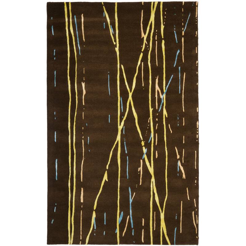 SAFAVIEH Handmade Markita Brown New Zealand Wool Rug