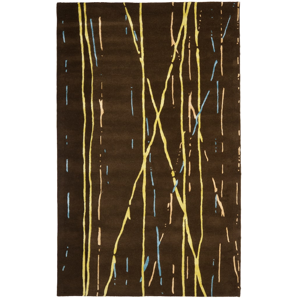 SAFAVIEH Handmade Markita Brown New Zealand Wool Rug