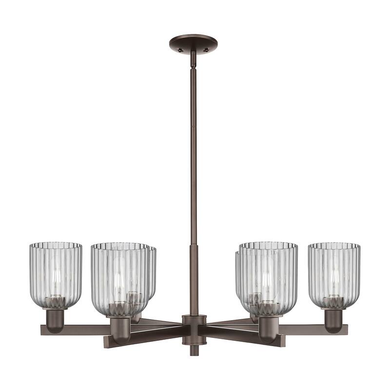 Innovations LightingDowntown Urban - Bridal Veil - 6 Light 35" Stem Hung Chandelier