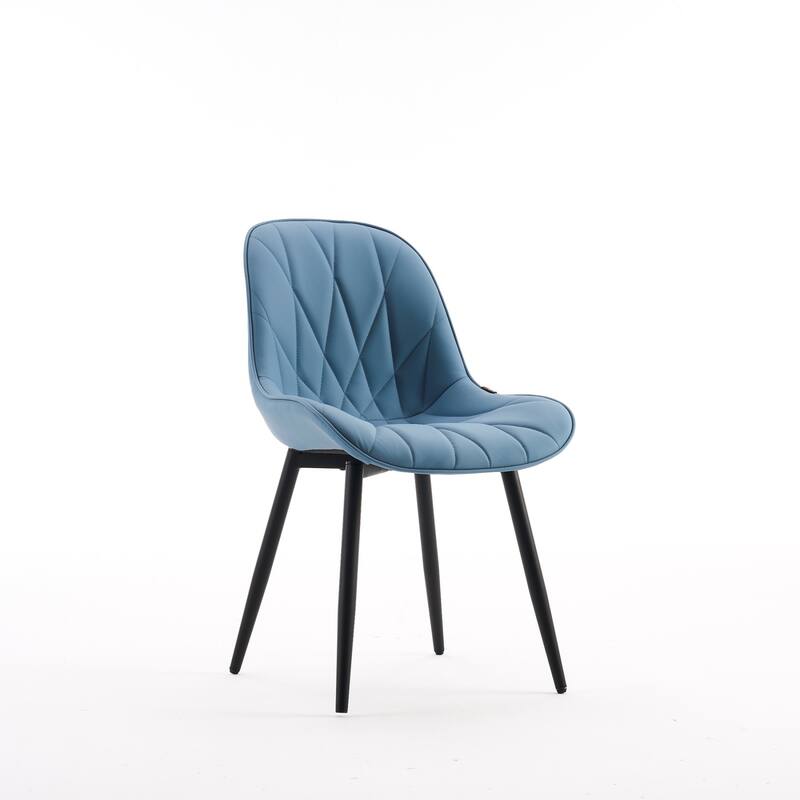 Modern Dining Chairs Set of 2 with Curved Backrest
