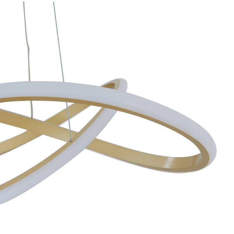 Edinburgh Dimmable Integrated LED Gold Chandelier