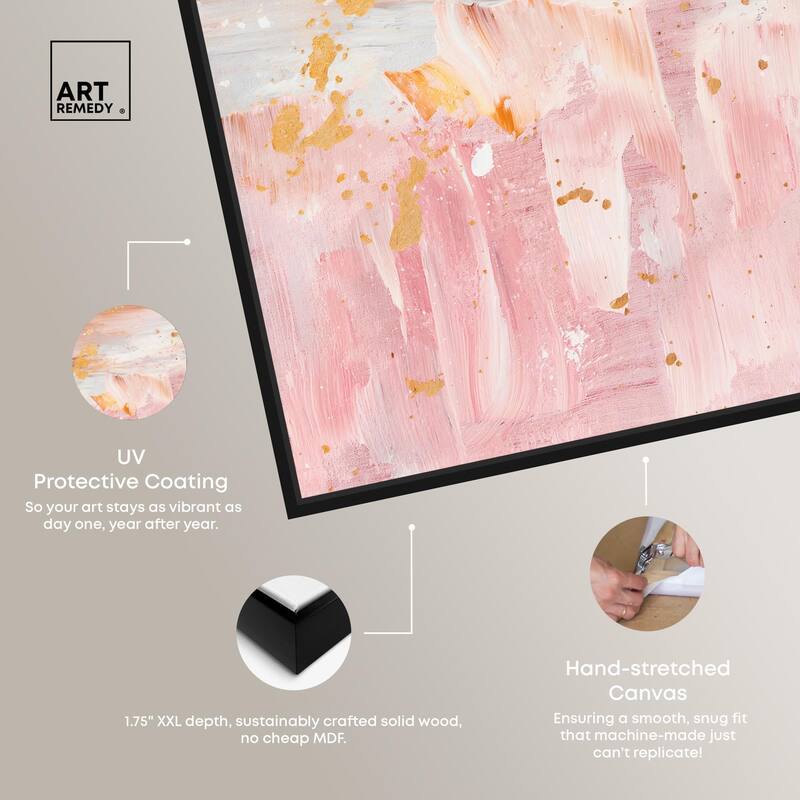 Rose Quartz Canvas by Art Remedy