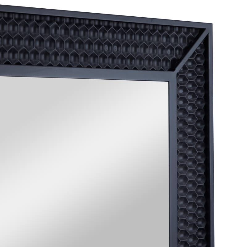 Wood Contemporary Console Table with Mirror (Set of 2) - S/2 31", 31"H