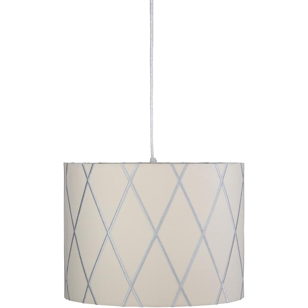 Kyle Classic Embroidered Drum Pendant - 12"H x 16"W x 16"D