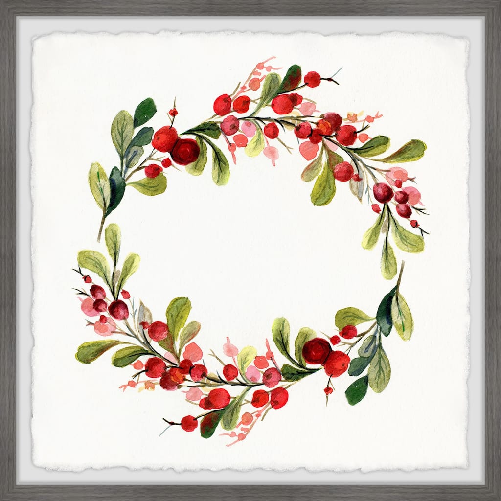 'Merry Toyon Berries II' Framed Painting Print