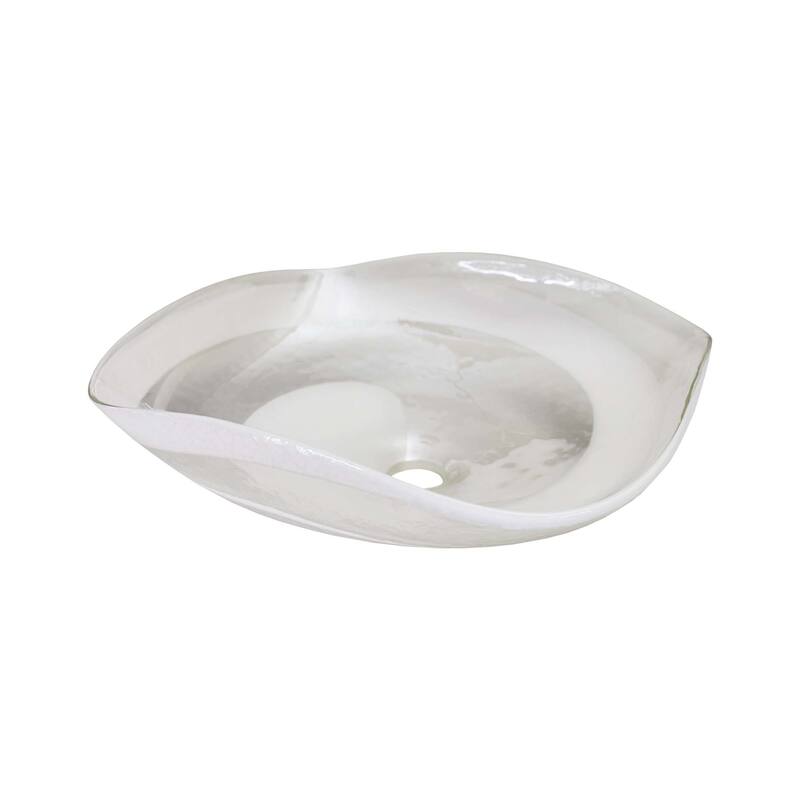 Native Trails Murano 14-3/4" Square Glass Vessel Bathroom Sink - Seaspray