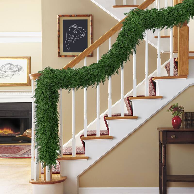 Puleo International 20' x 10" Soft PE Artificial Christmas Garland