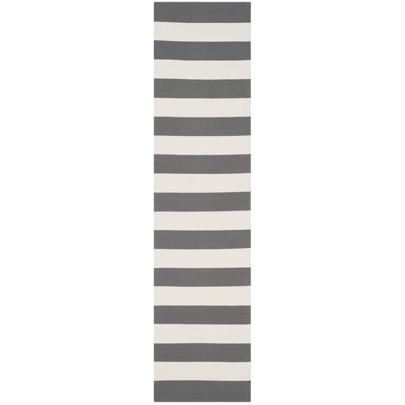 SAFAVIEH Handmade Montauk Geltrude Stripe Cotton Flatweave Rug