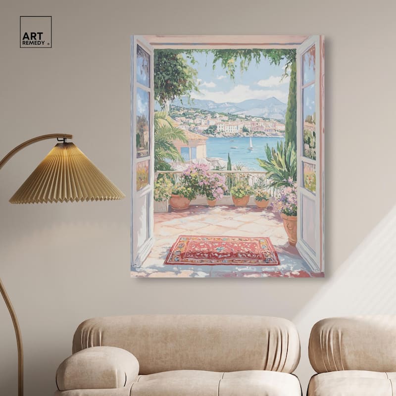 Room with a View Canvas by Art Remedy, Gallery Wrapped