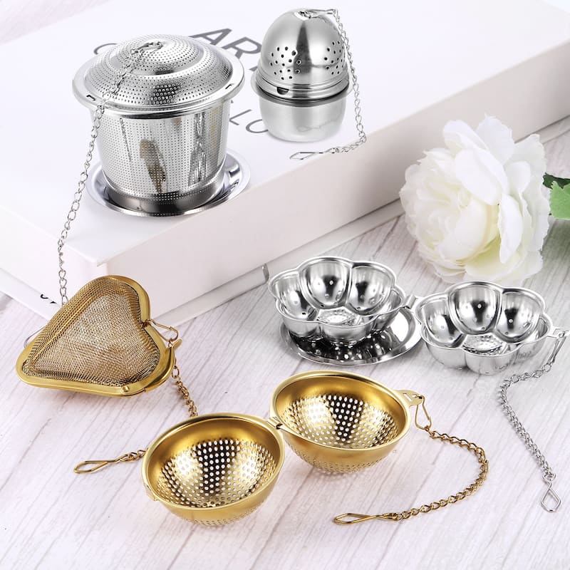 1 Pcs Tea Infuser Filter, Tea Strainer, Egg Tea Ball, Silver