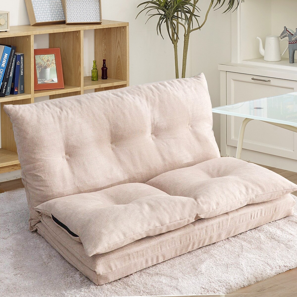 Floor futon on sale sofa