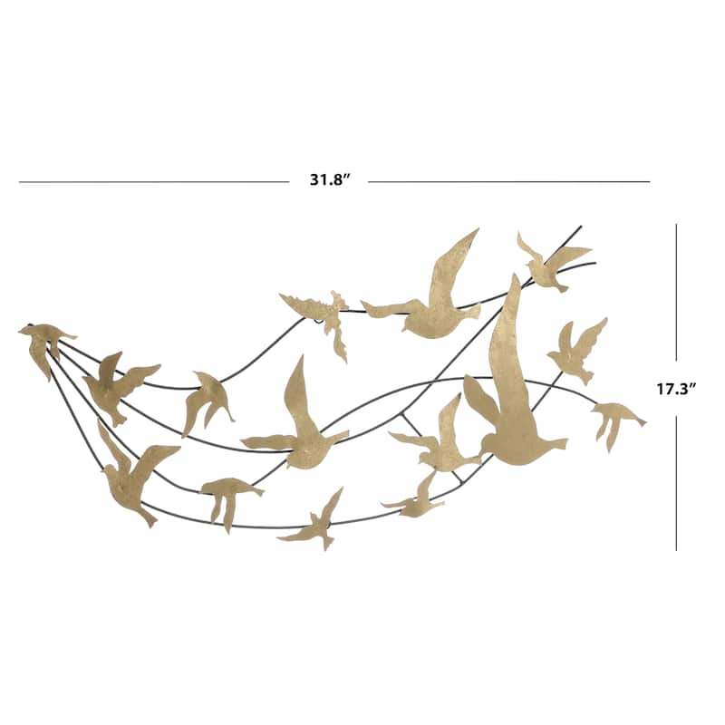 SAFAVIEH Hadwig Wall Decor - 31.8" W x 2.16" L x 17.3" H - 32Wx2Dx17H