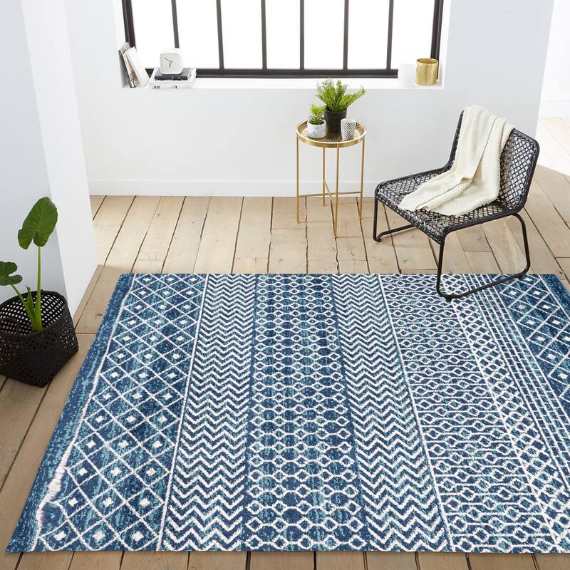 JONATHAN Y Athens Moroccan Vintage Geometric Rug Area Rug