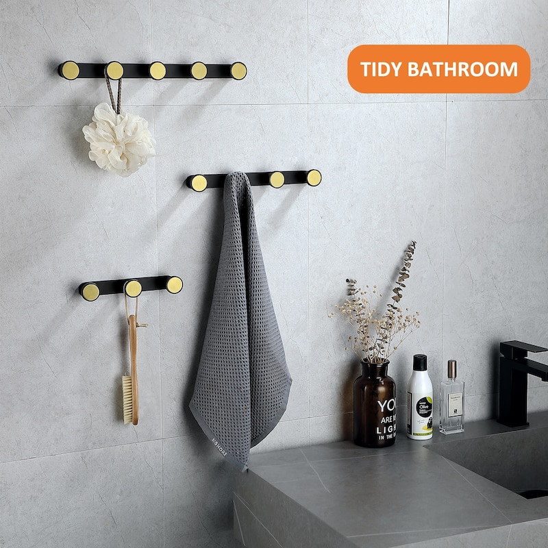 Stainless Steel Wall Mounted Required 3 - Hook Coat Rack