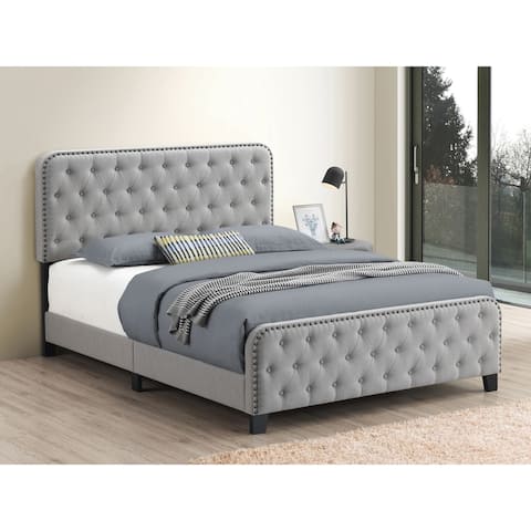 Copper Grove Puhovoa Tufted Upholstered Panel Bed