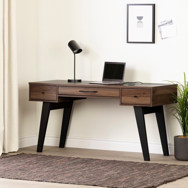 Midway solid acacia wood desk hotsell