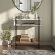 preview thumbnail 2 of 11, Furniture of America Benno Modern 31-inch Console Table with 2 Storage Shelves and Metal Frame Legs