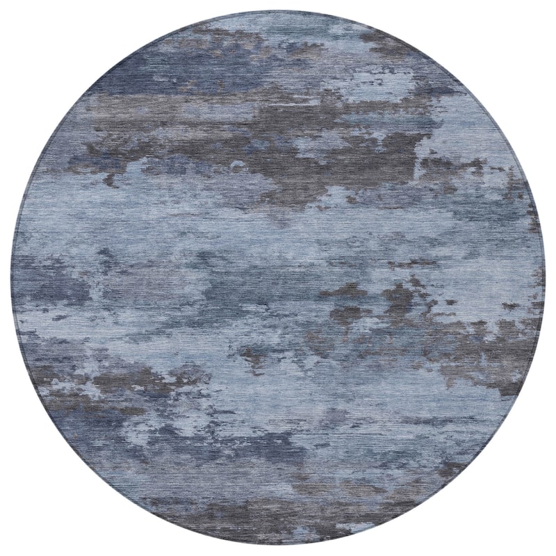 HomeRoots Abstract Transitional Rectangle Outdoor Rug