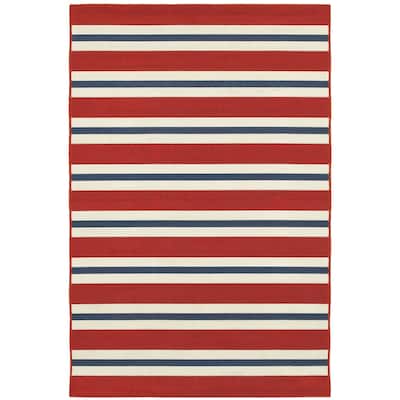 Style Haven Martinique Horizontal Multi-Striped Area Rug