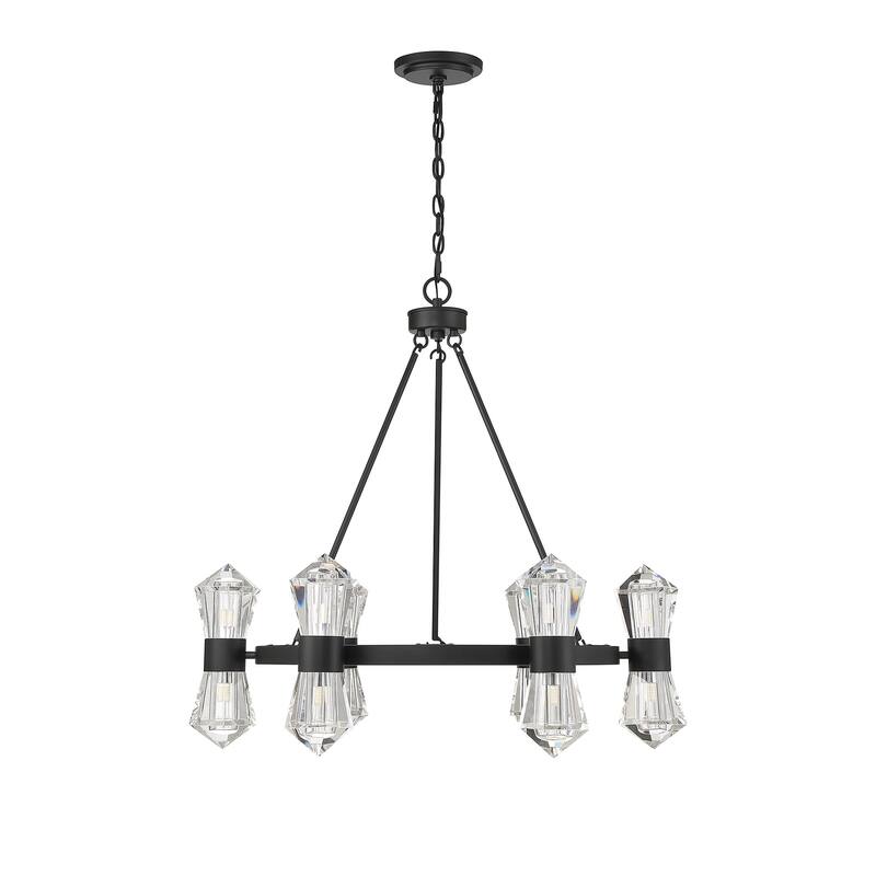Dryden 12-Light Chandelier in Matte Black - Matte Black