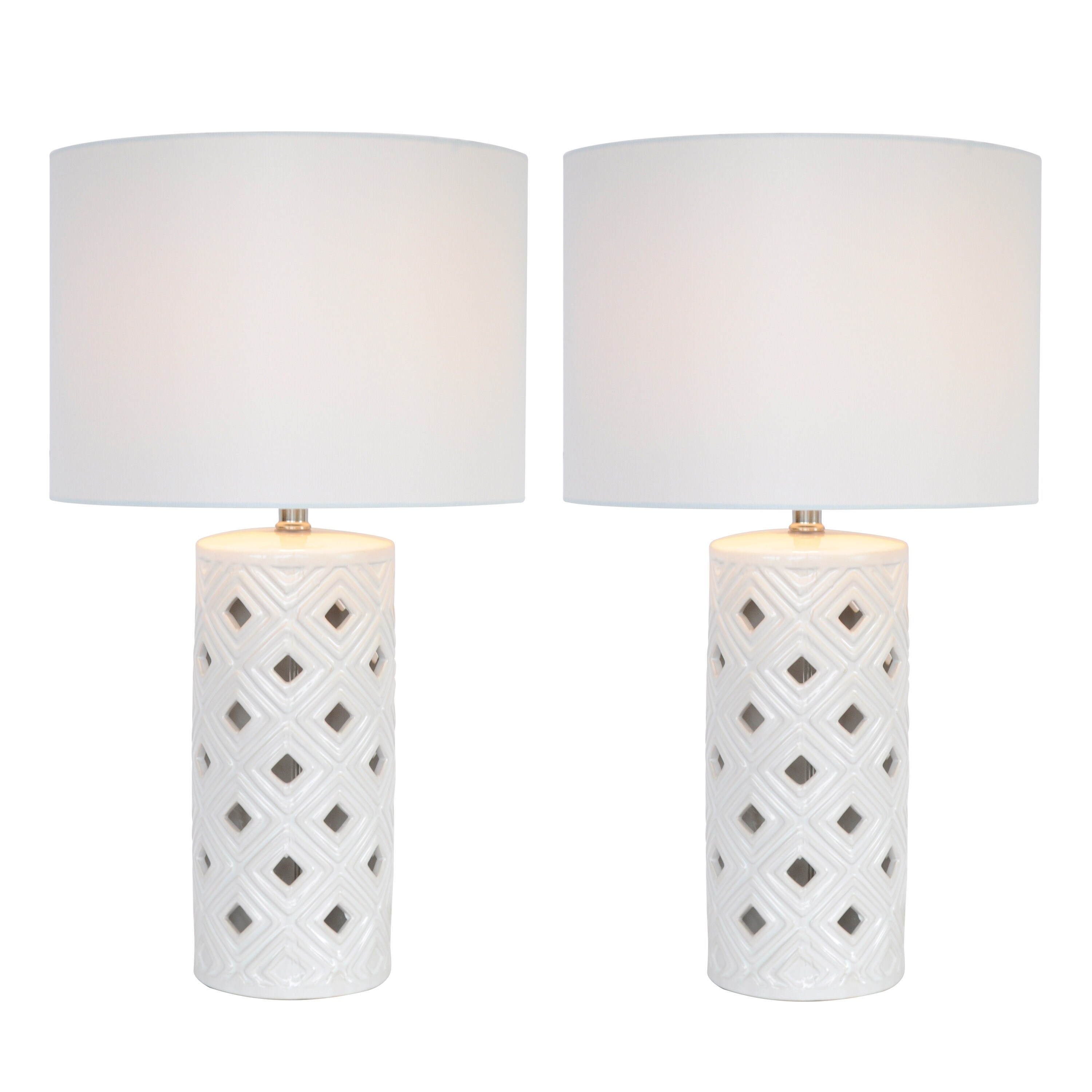 ceramic cut out table lamp