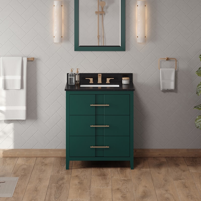 Jeffrey Alexander VKITKAT30R-GRANITE Katara 30" Free Standing Vanity