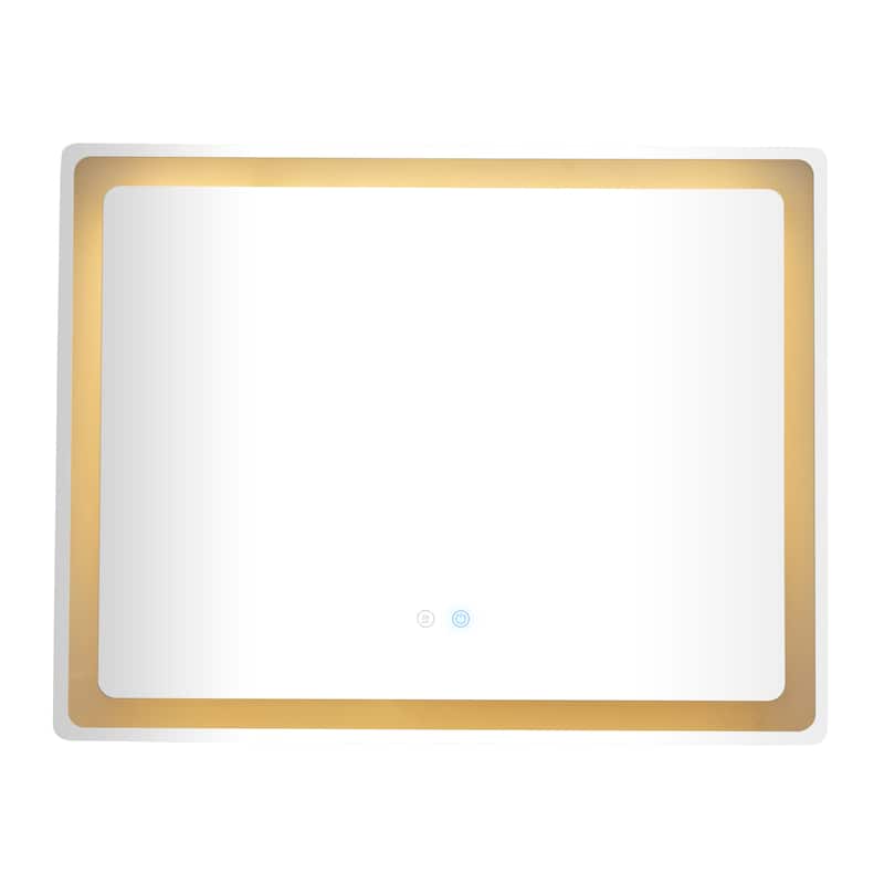 Clear Glass Modern Rectangle LED Mirror - MULTIPLE SIZES