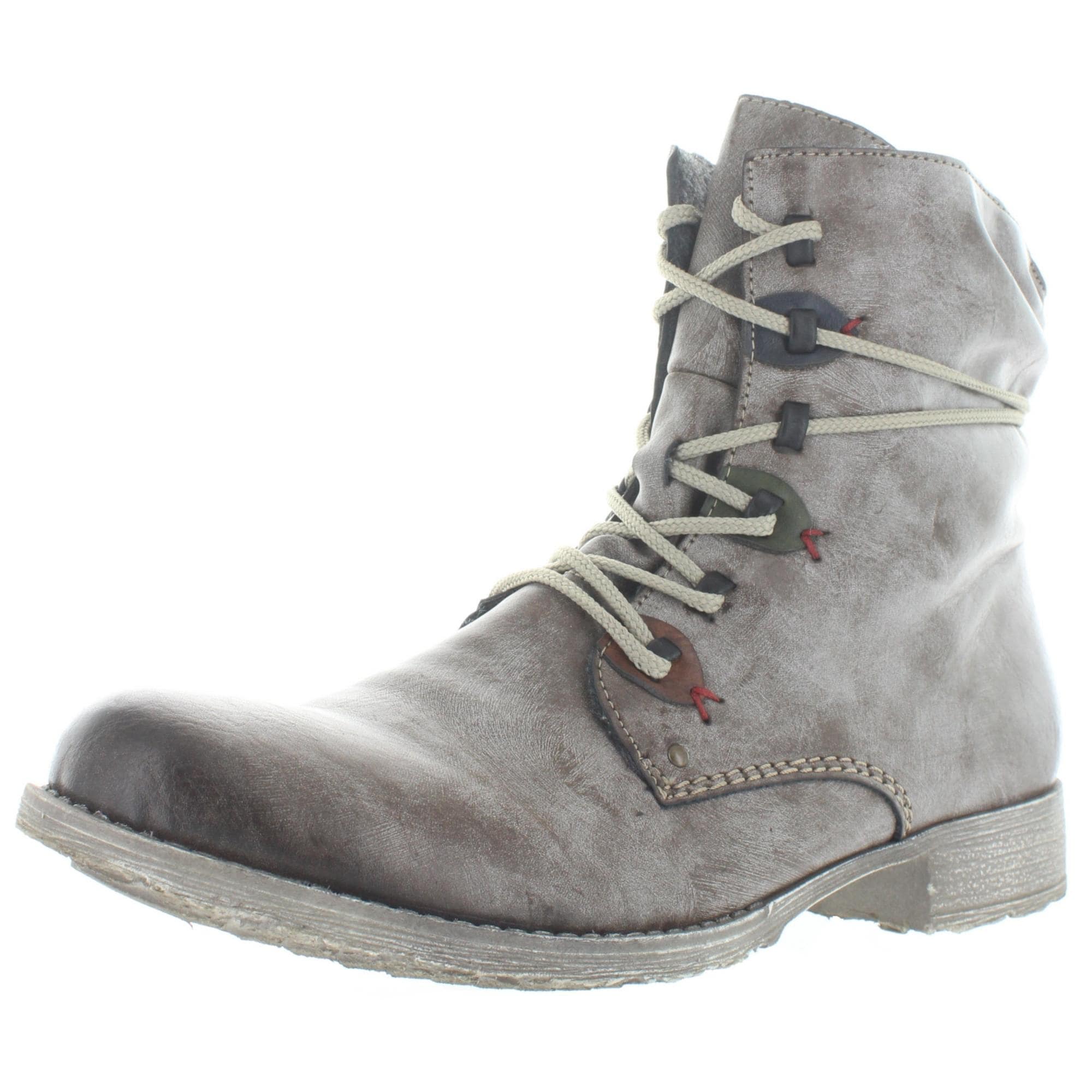 womens gray lace up boots