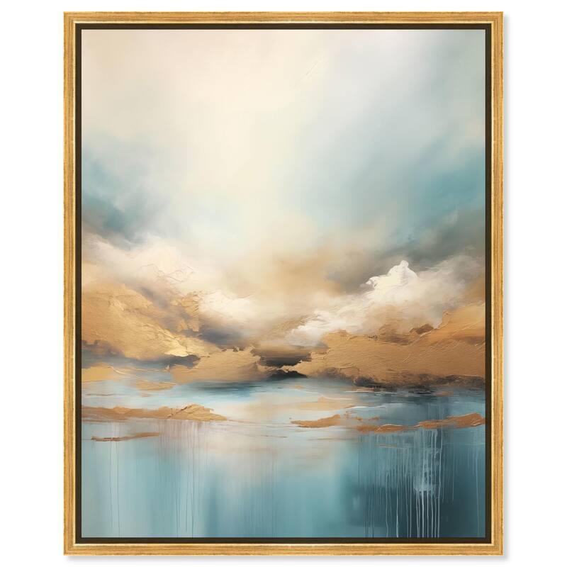 Cloudscape in Gold I Canvas by Art Remedy - Gold - 36" x 45"