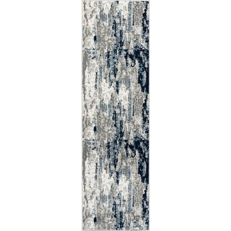 Luxe Weavers Modern Distressed Abstract Area Rug