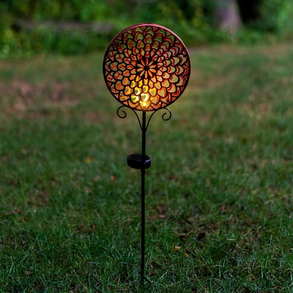 Details about   Solar Lighted Hula Hoop Kids Silhouette Shadow Garden Stakes Lawn Yard Art 