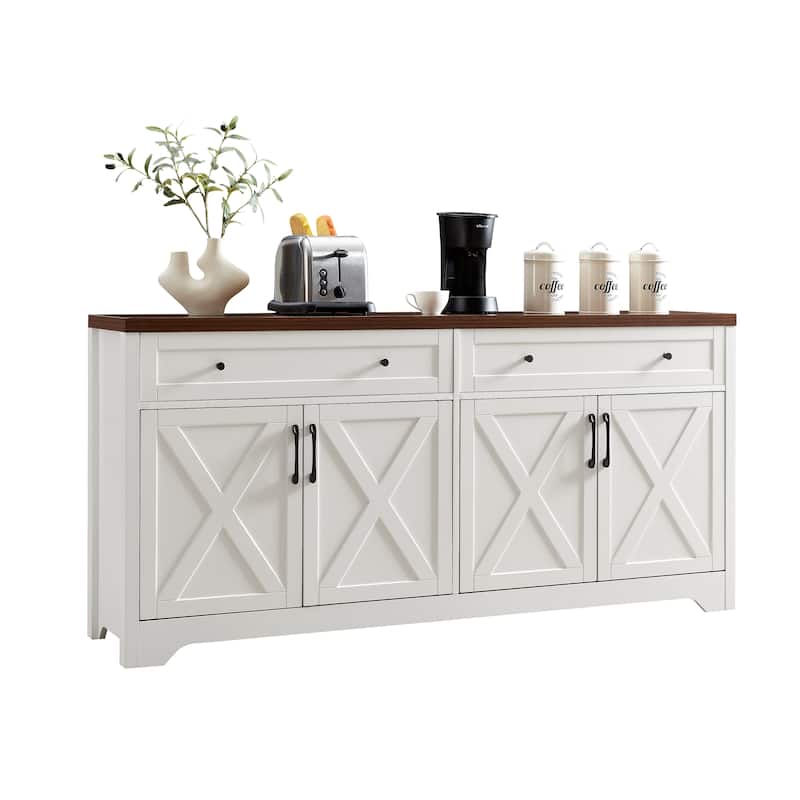 61 inch TV stand for living room, multifunctional combination TV stand, large capacity storage cabinet