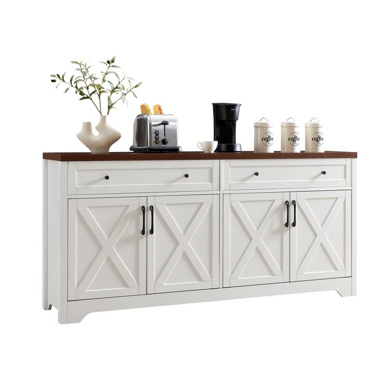 Modern TV Stnad, Multi-Functional Combination TV Stnad with Large-Capacity Storage, for Living Room, Bedroom