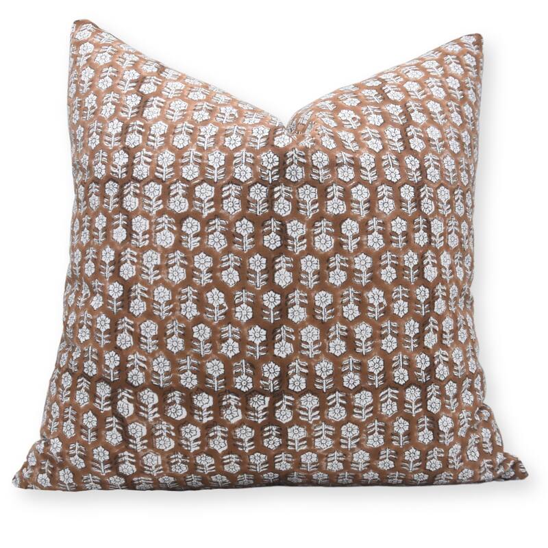 Fabdivine Cotton Bohemian Block print pillow Cover - Pillow Covers - 22" x 22"