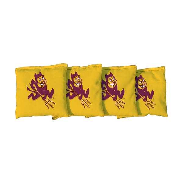 slide 2 of 3, Arizona State Sun Devils Yellow Cornhole Bags All-Weather Resin Filled