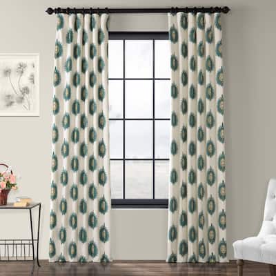 Exclusive Fabrics Mayan Printed Cotton Curtain (1 Panel)