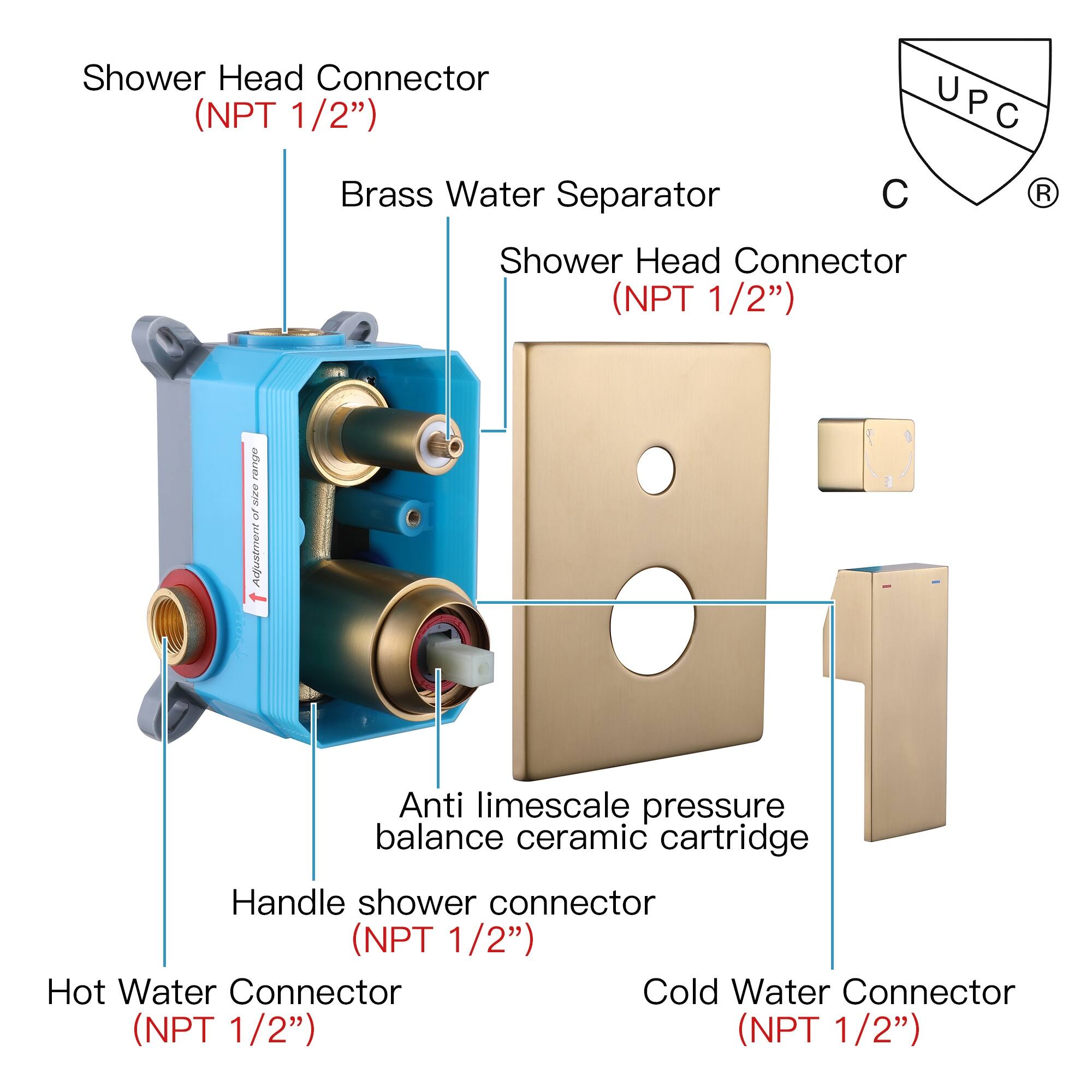 Rbrohant Shower System with RoughIn Valve Bed Bath & Beyond 37276677