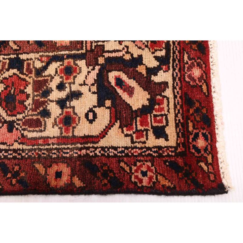 ECARPETGALLERY Hand-knotted Kayseri Vintage Dark Red Wool Rug - 5'1 x 9'10