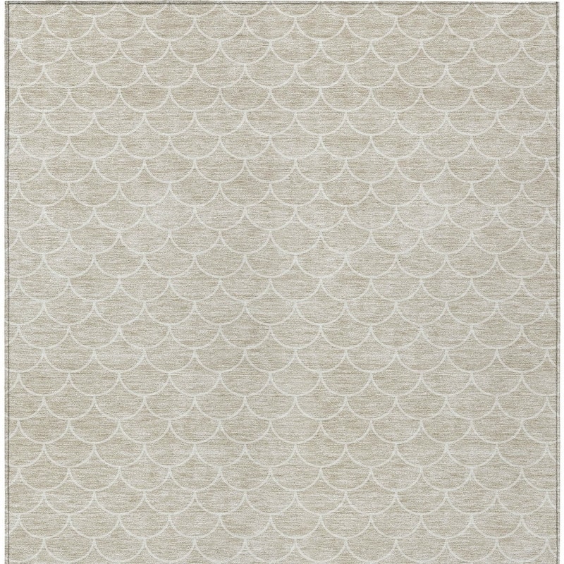 HomeRoots Geometric Transitional Rectangle Outdoor Rug