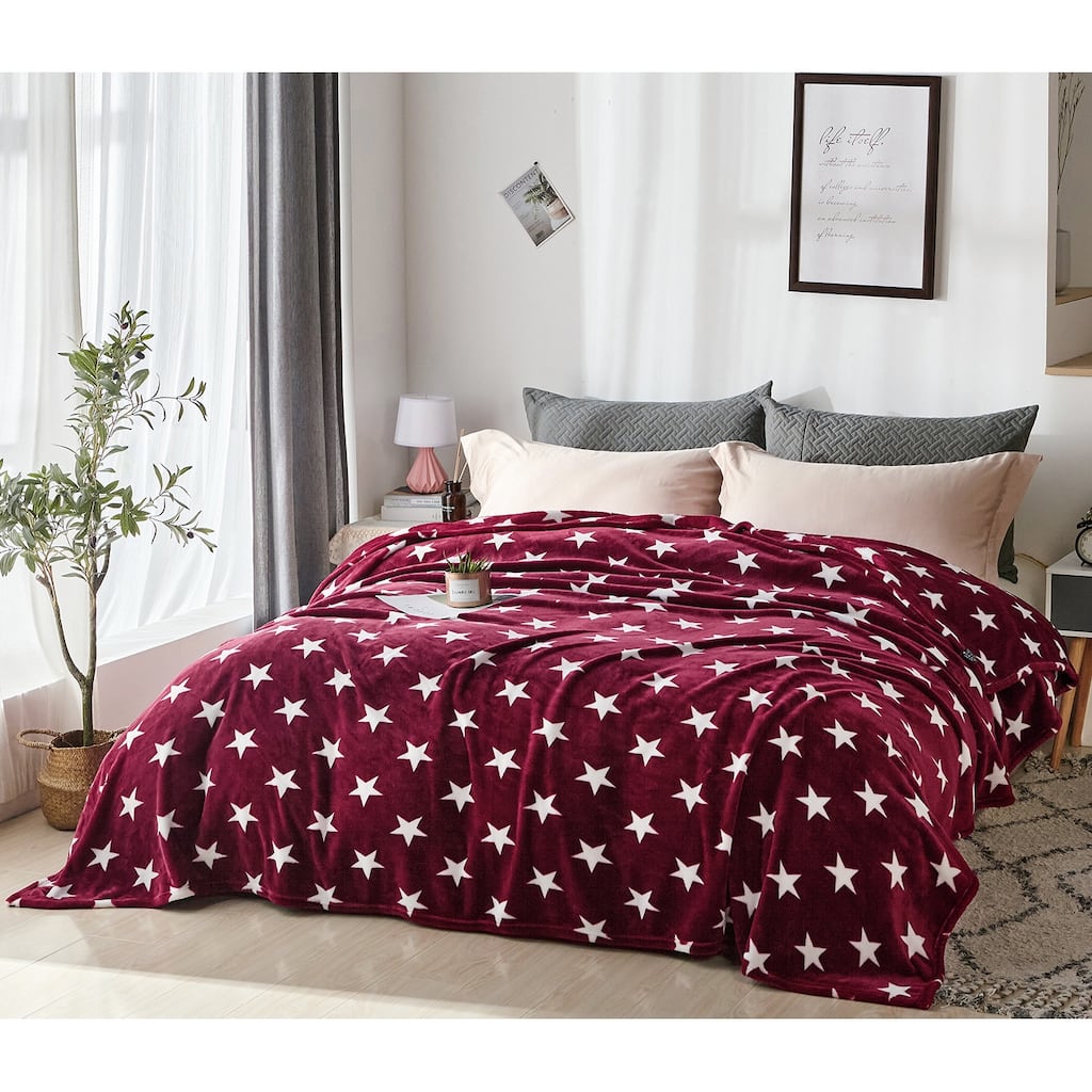 Luxuriously Velvety Plush Blanket Soft Lightweight Blanket