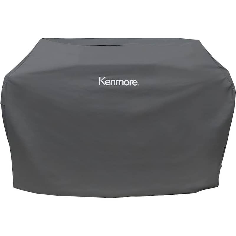 Kenmore 66-Inch Gas Grill Cover for Outdoor Grills - 46" H x 66" W x 26" D - Grey