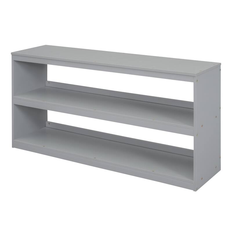 Loft Bed with Retractable Desk Drawers Shelf Staircase Full Size