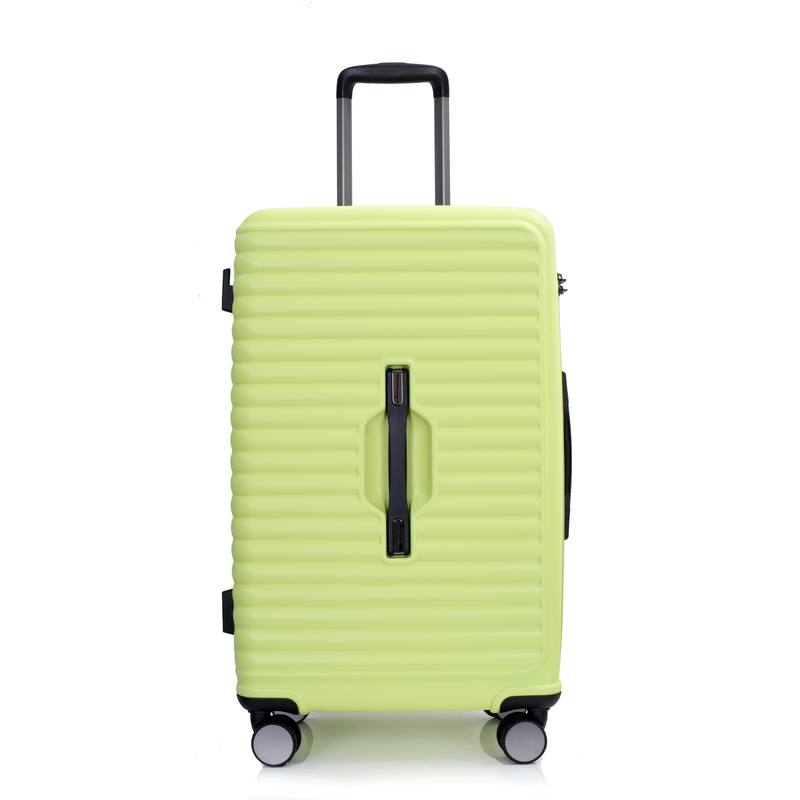 Light Green 3 Piece Set Lightweight Suitcase for Long Travel, Hardside